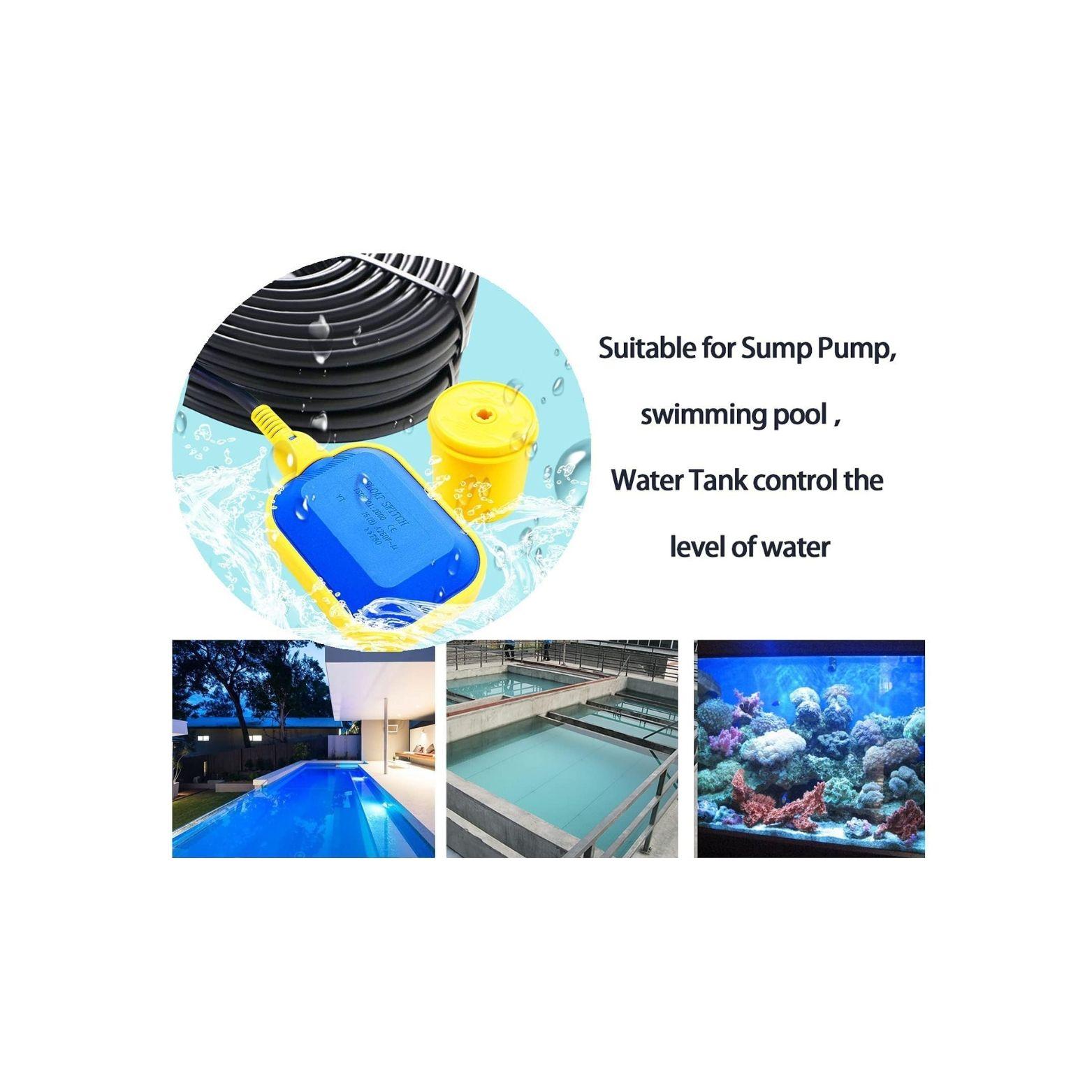Interruptor De Nivel Flotador 7mts Cable 8a 220v-250v Ip68-3