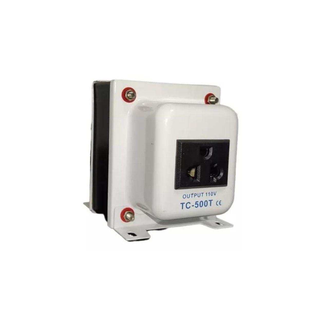 Auto Transformador Corriente 220v A 110v 500 Watts + Tierra-2