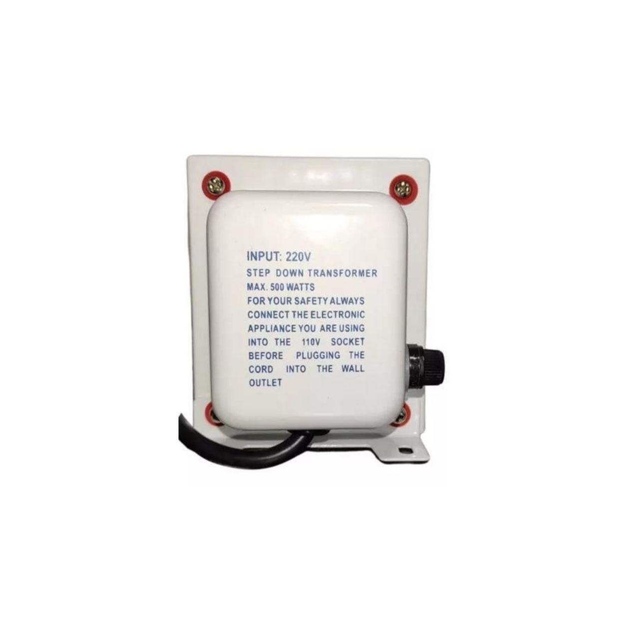 Auto Transformador Corriente 220v A 110v 500 Watts + Tierra-3