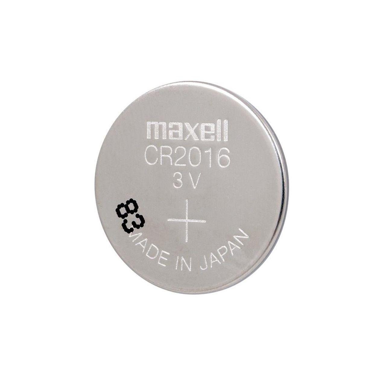 Blíster Pilas Botón Maxell CR2016 5 unidades 3V-2