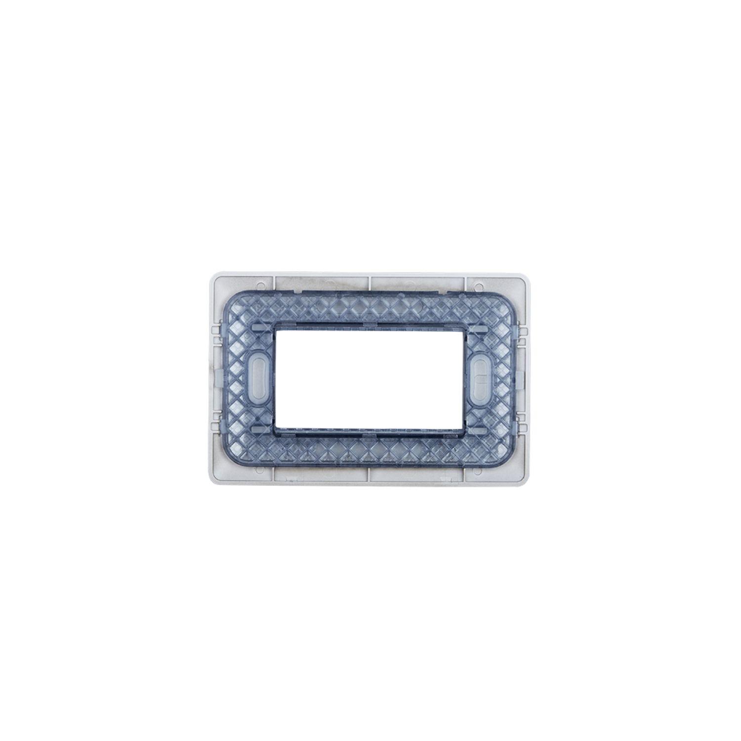 Placa Triple Base Para Modulo Tomacorriente Interruptor-2