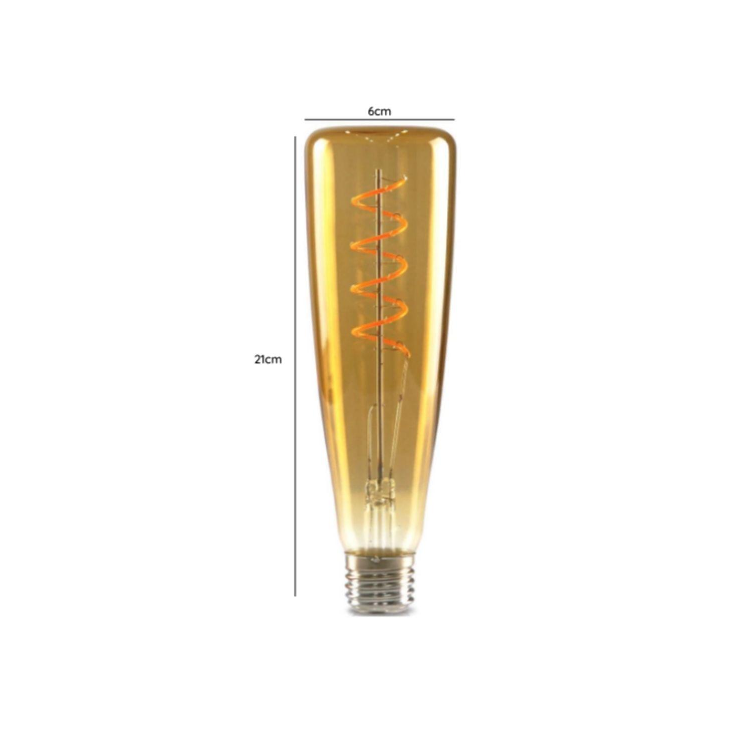 PACK 2 AMPOLLETA E27 LED T300 BOTELLA 4W KONNERGIE DEUS-4
