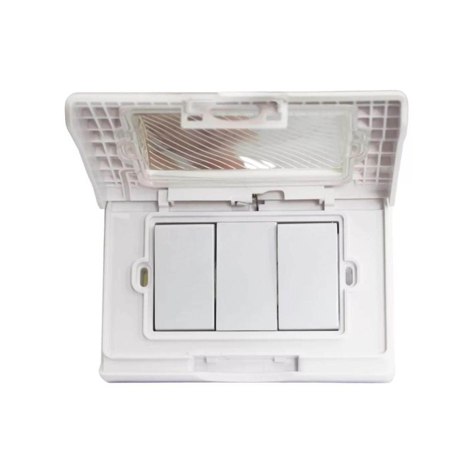 Interruptor Embutido Doble 9/12a S/p Exterior Ip55 250v Sec-3