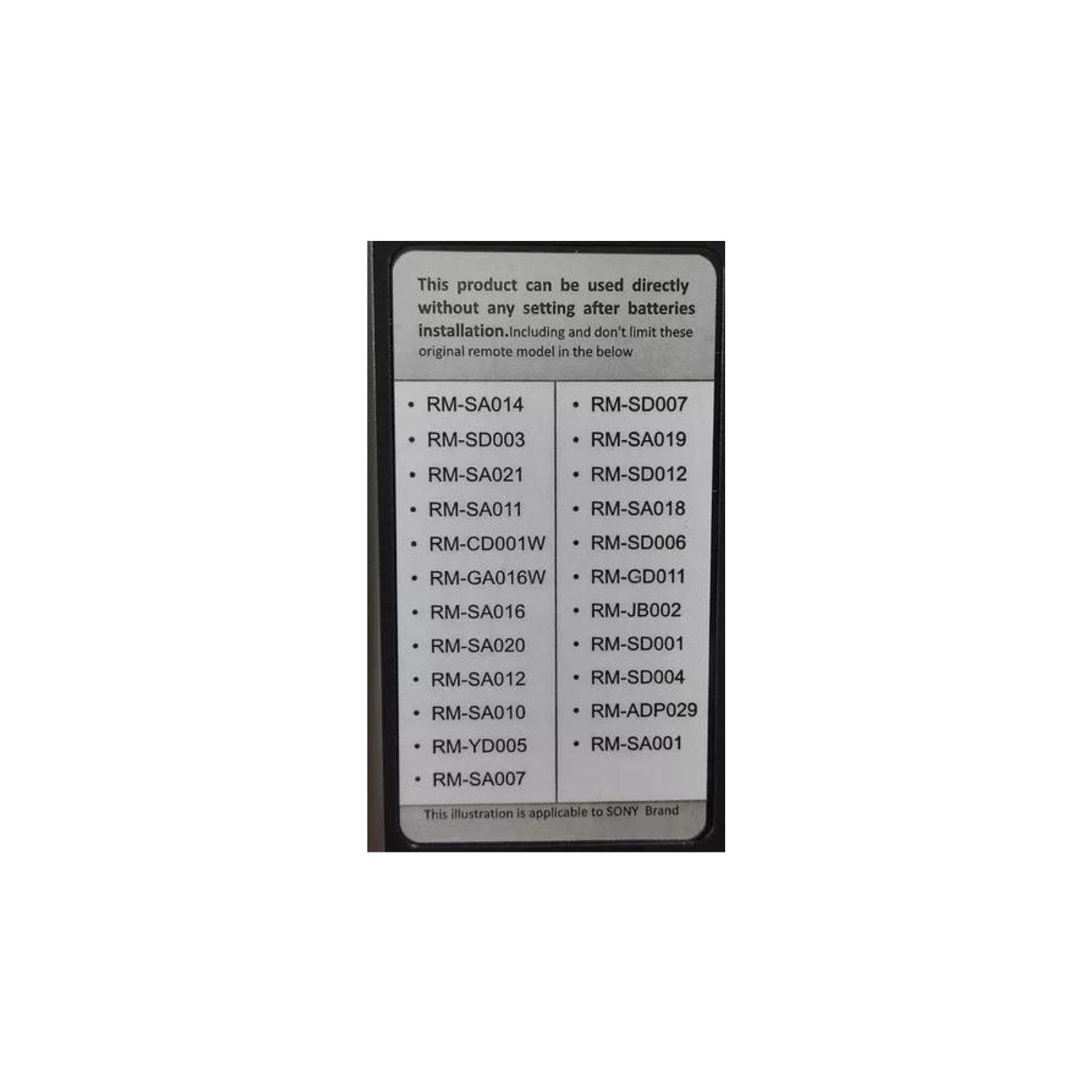Control Remoto Compatible Televisor Sony Smart Tv + Pilas-3