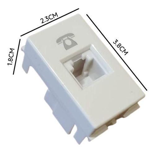 Modulo Toma Conexion Telefonica Rj11-2