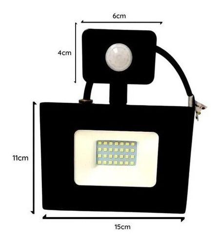 Foco Proyector De Area Led Con Sensor 30w Sec Exterior-3