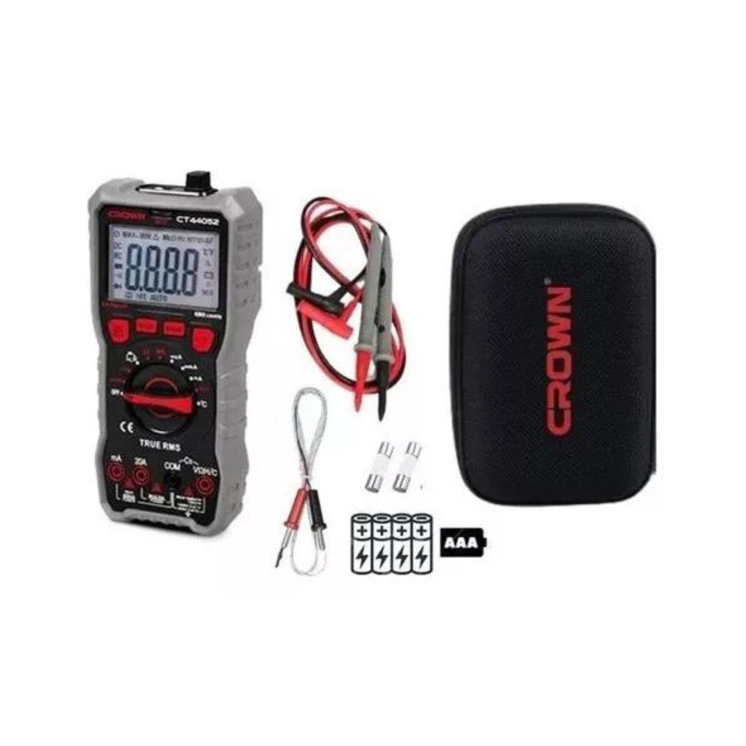 Multimetro Multi Tester Medidor Digital Portatil 750v Crown-5