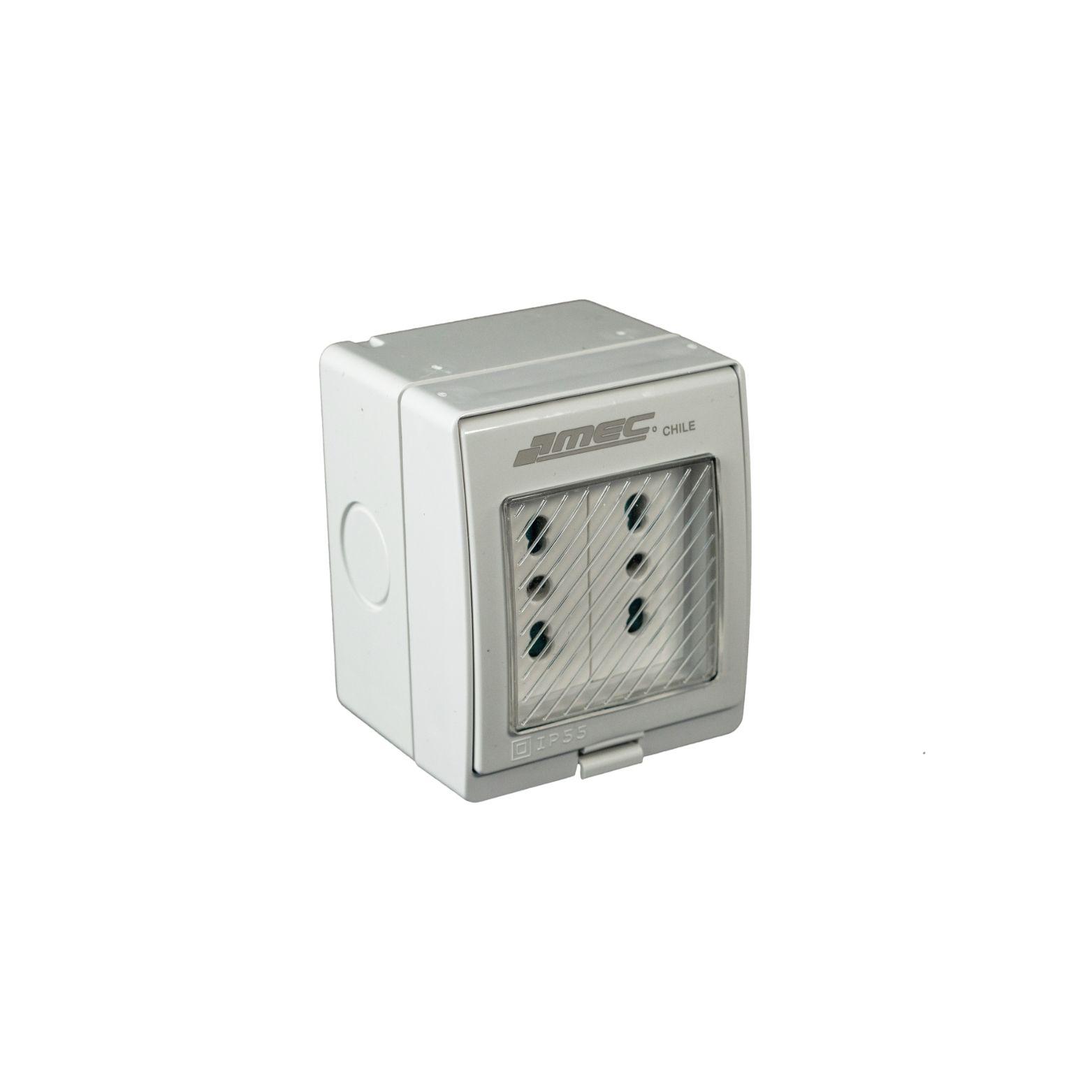Tomacorriente Doble 10/16a Hydrobox Exterior Ip55 250v Sec-2