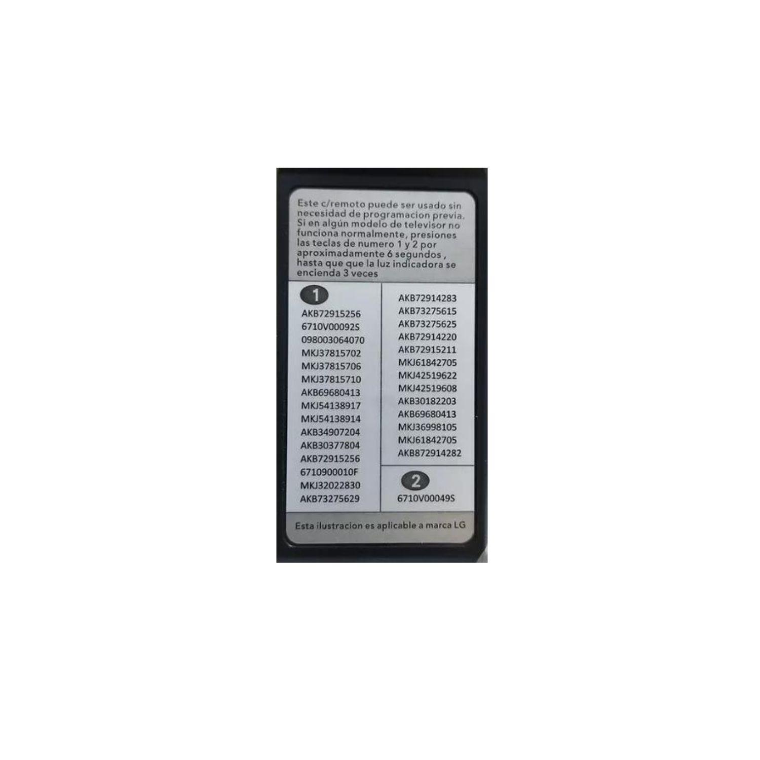 Control Remoto Compatible Televisor LG Smart Tv + Pilas-3
