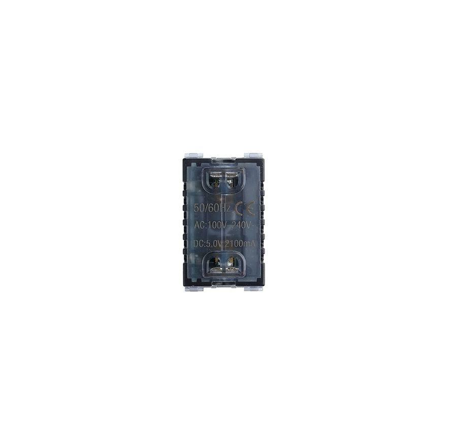 Toma Modulo Doble Usb 100-240v 5v Stanford Blanco-2