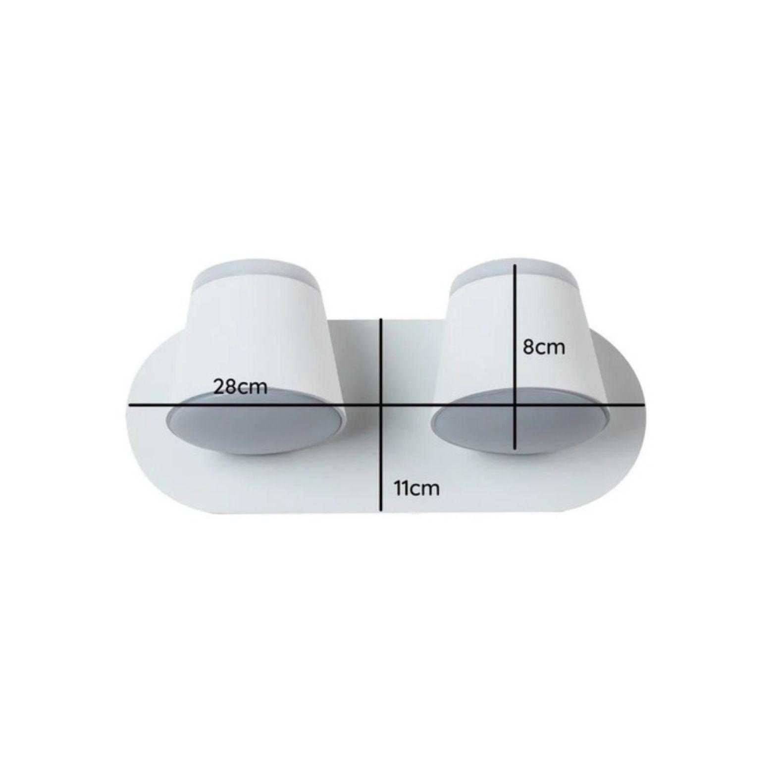 Aplique Led Doble Dirigible Luz Calida 10w Elegante Deco-2