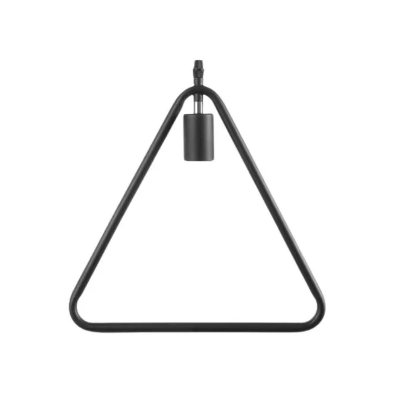 Lampara Colgante De Fierro Triangulo Vintage  E27-4