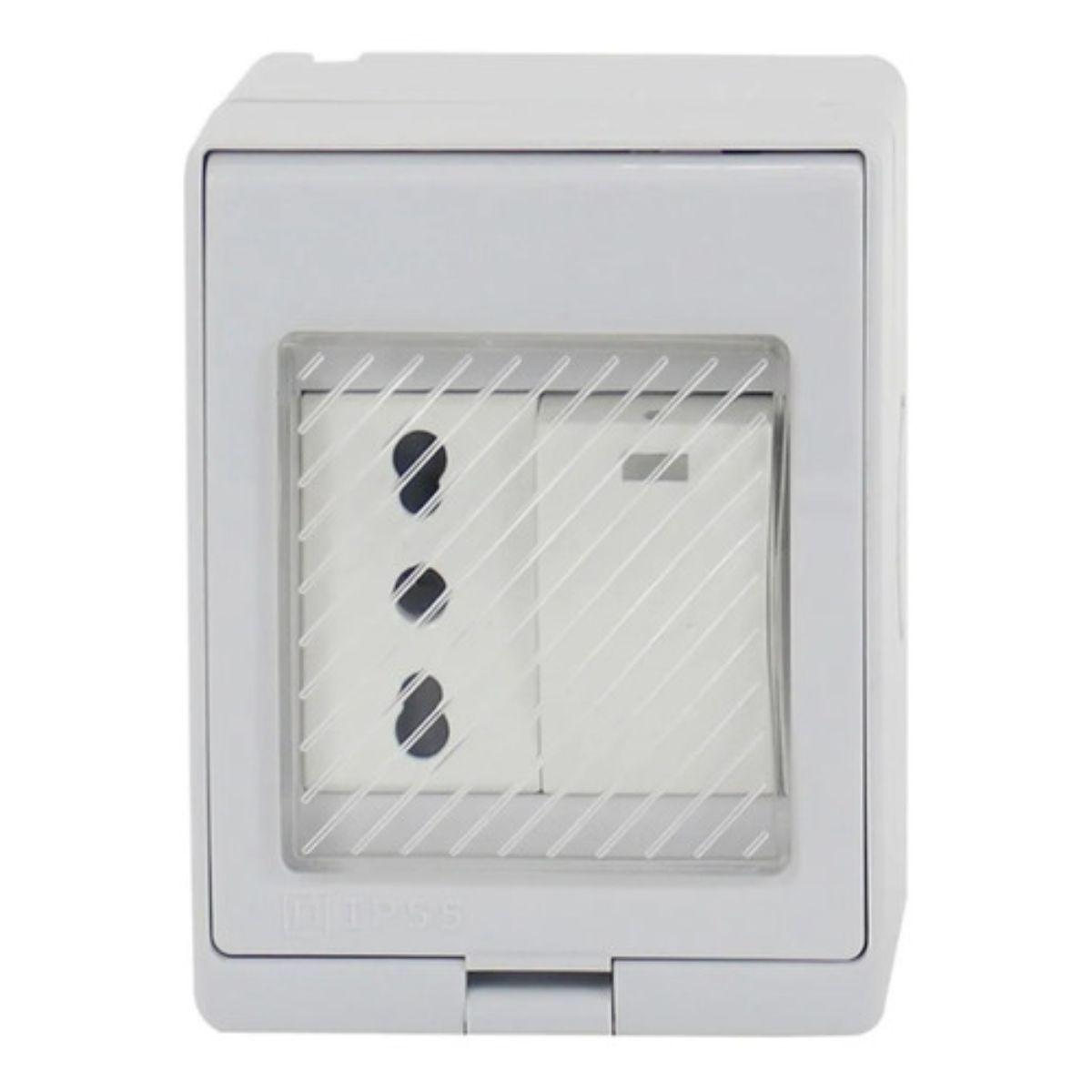 Interruptor 9/12 Tomacorriente 10/16 Simple Hydrobox Sec-0