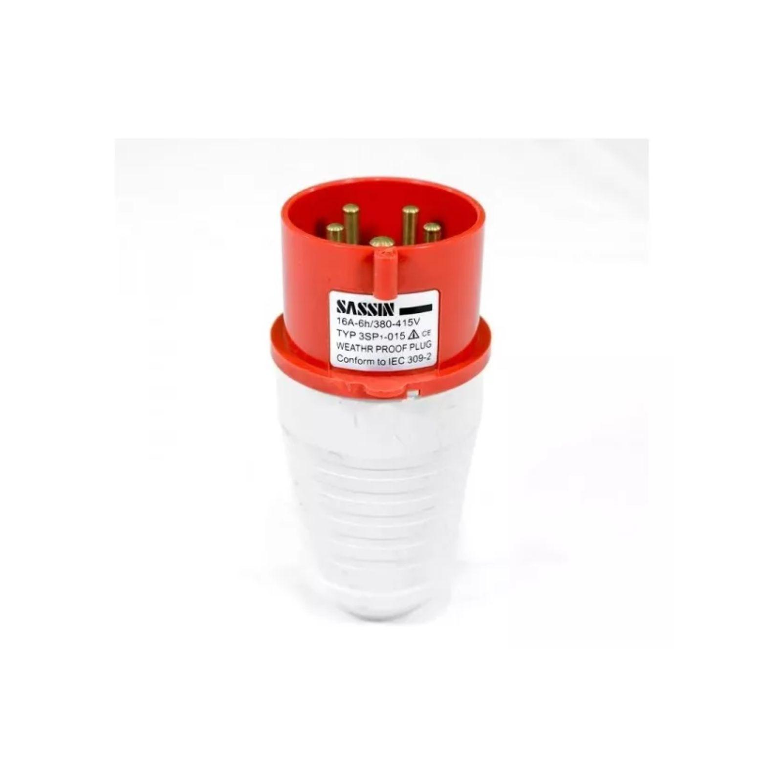 Enchufe Industrial Macho Volante Ip44 16a 380v 3p / n / t-2