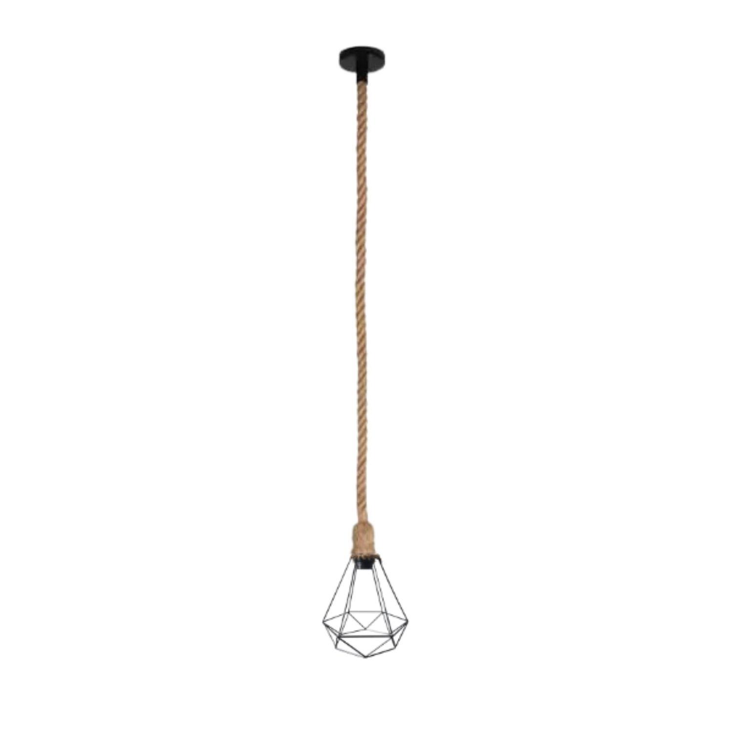 Soquete  Lampara Diamante Colgante  Vintage E27 + Ampolleta-3