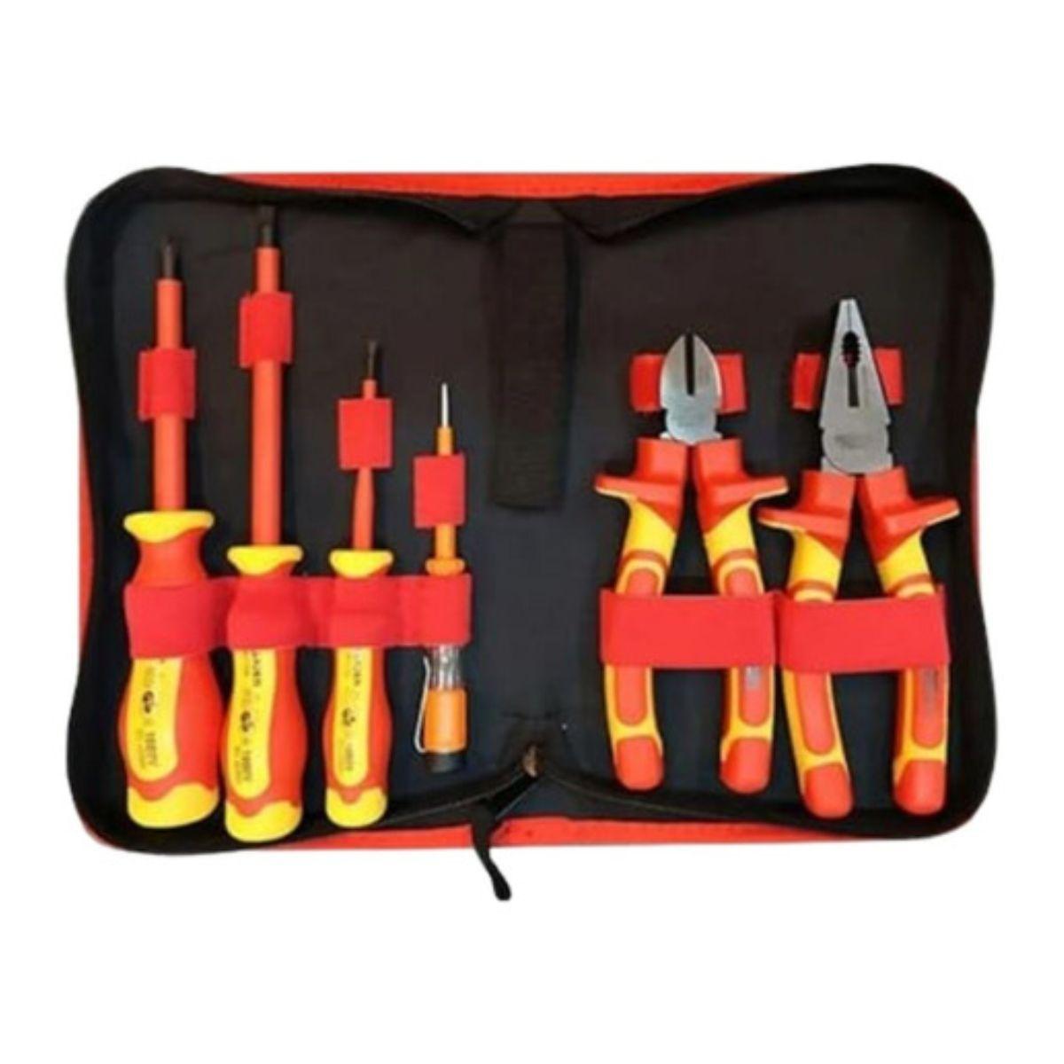 Juego De Herramientas Profesional Con Estuche 1kv Electrico-2