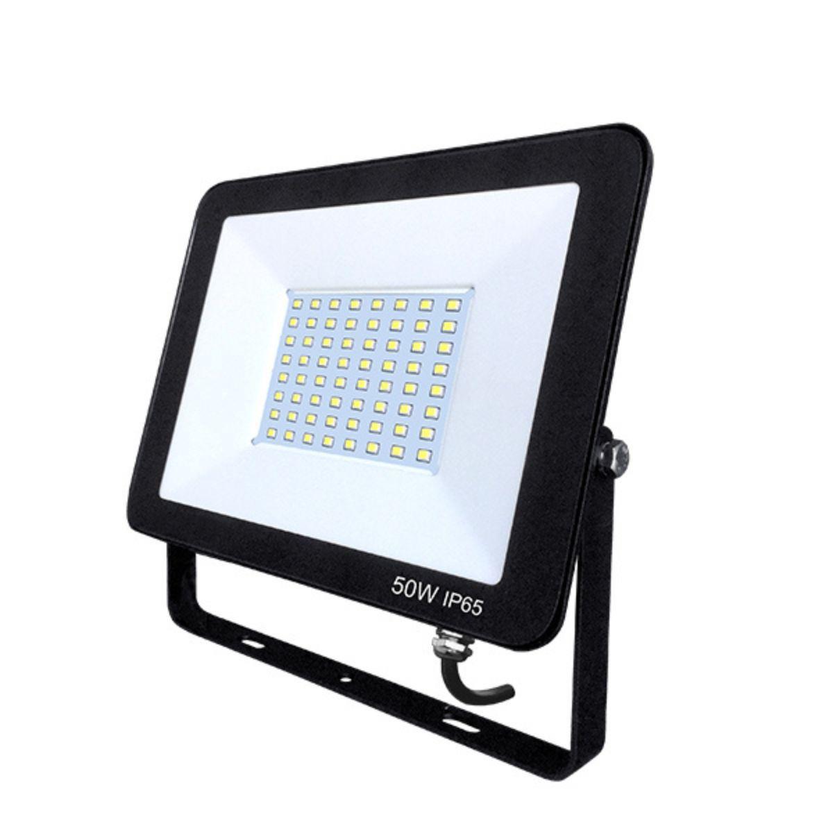 Foco Proyector Area Led 50w Eco Seguridad Exterior Pack 3-2