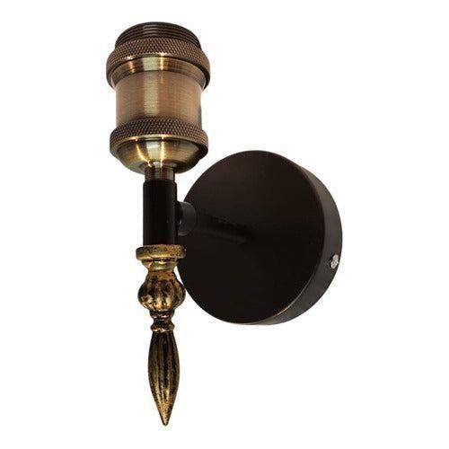Lampara Techo Porta Ampolleta E27 Afomalhaut Konnergie Deus Negro-1