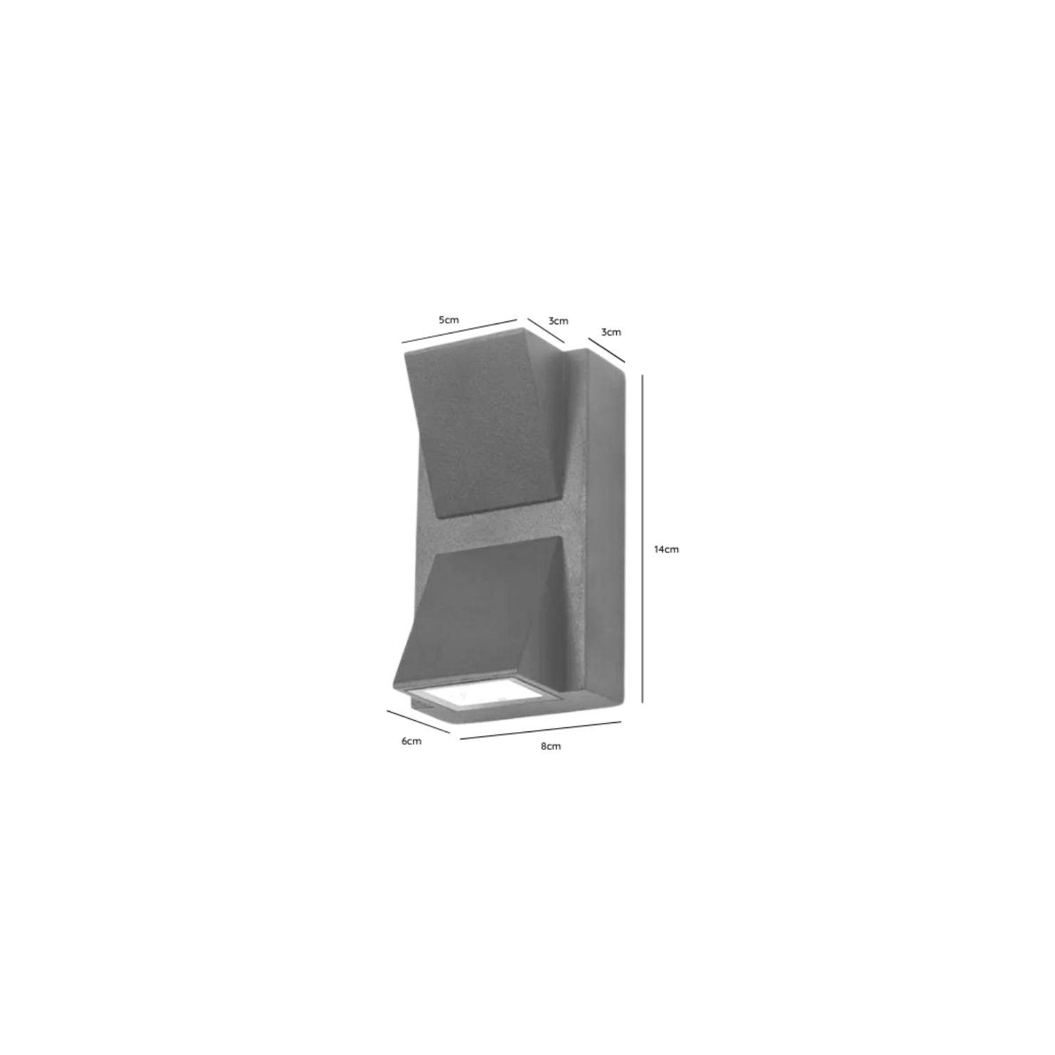 PACK 3 APLIQUE LED DOBLE EXTERIOR IP54 3000K KAPELLE-4
