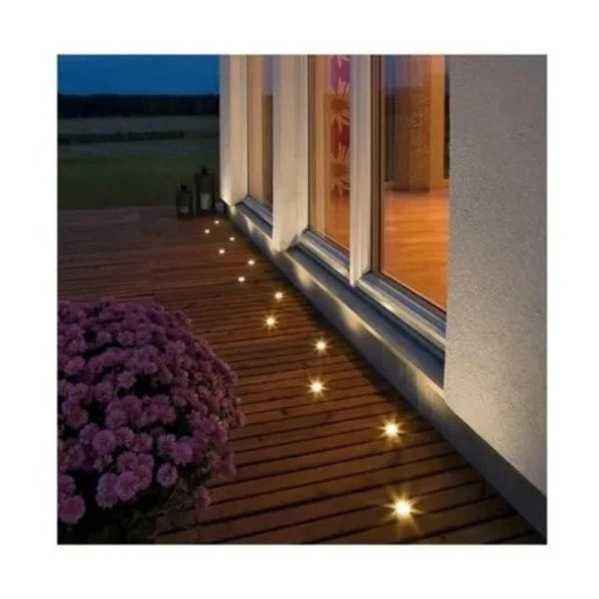 Foco Luces Led Embutido Empotrable De Piso Escala 1w Acero-3