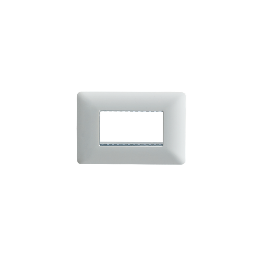 Placa Triple Base Para Modulo Tomacorriente Interruptor Stanford Blanco-0
