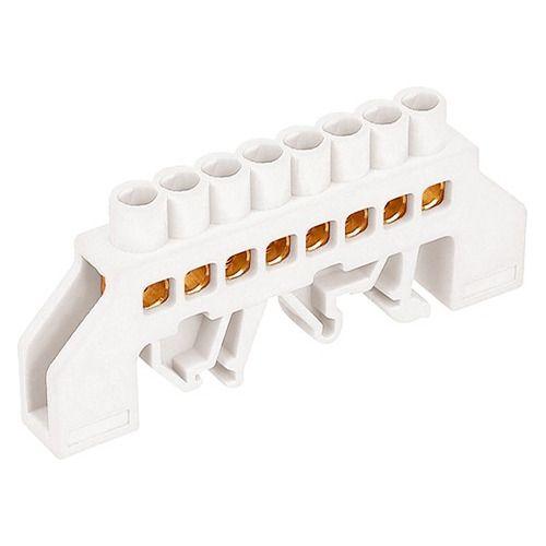 Barra Aisladora De Conexión Colores 8 Polos P/riel Din 35mm-2