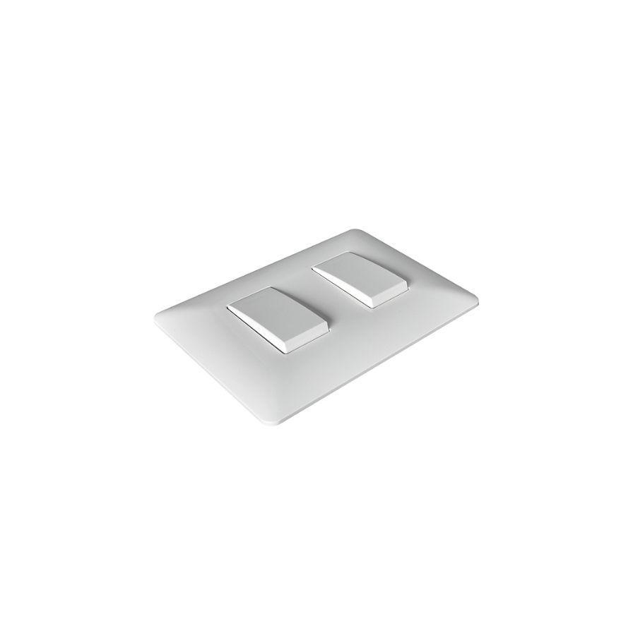 Interruptor Doble 220v Encendido Apagado Certificado Stanford Sec Blanco-2