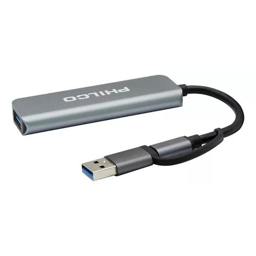 USB-C A USB HUB ADAPTADOR 3.0 Y 2.0 4 EN 1 PHILCO-2