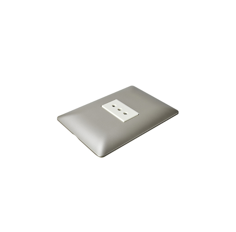 Enchufe Tomacorriente Pared Simple Certificado Sec Stanford Champagne-3