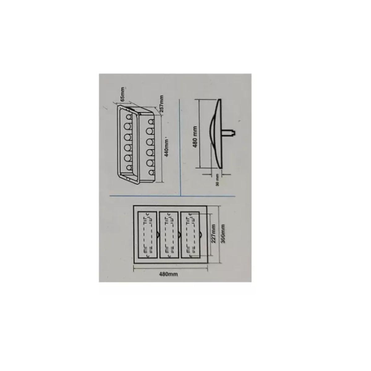 Tablero Embutido 36 Circuitos Certificado Sec Ip40 T8 / 4 (x3)-2