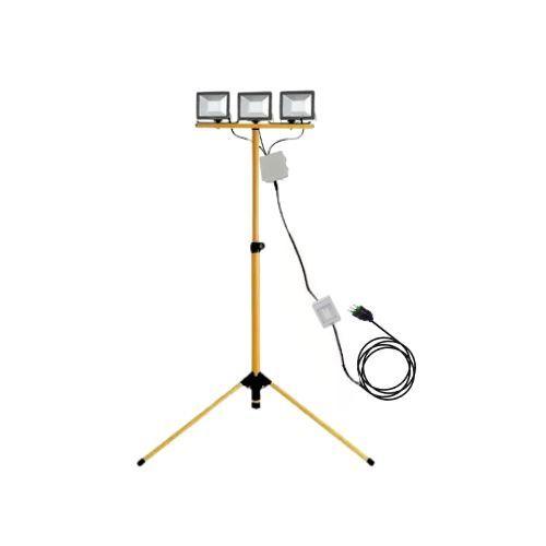 Pack 3 Focos Led 30w Sec Soporte Atril con Cableado 220v-0