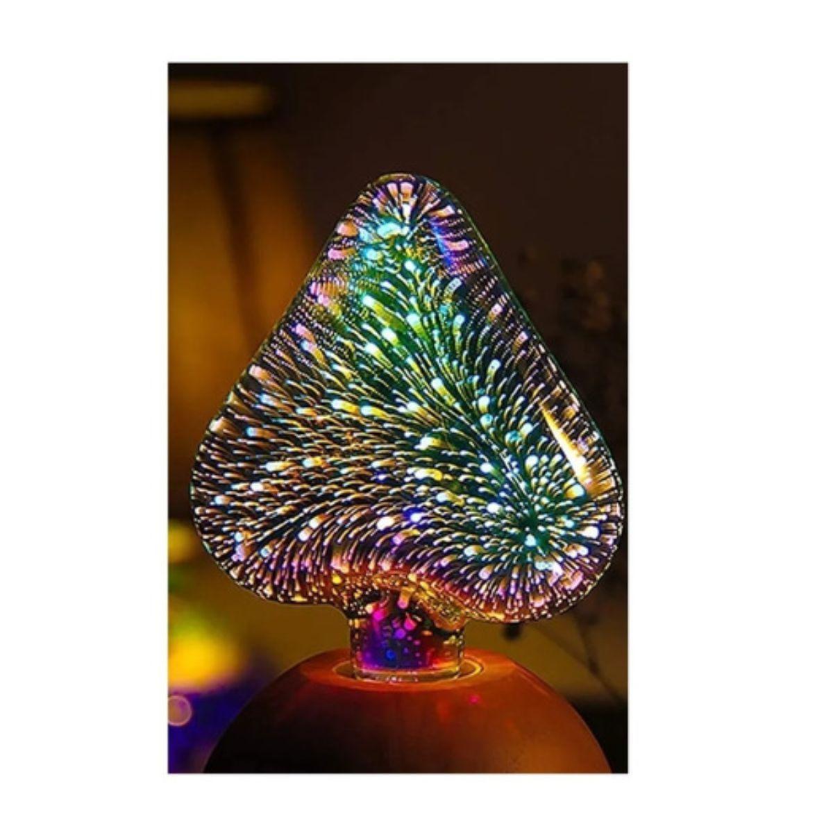 Ampolleta Led 3w 3d Rgb Diseño Corazon Decorativo Colores-5