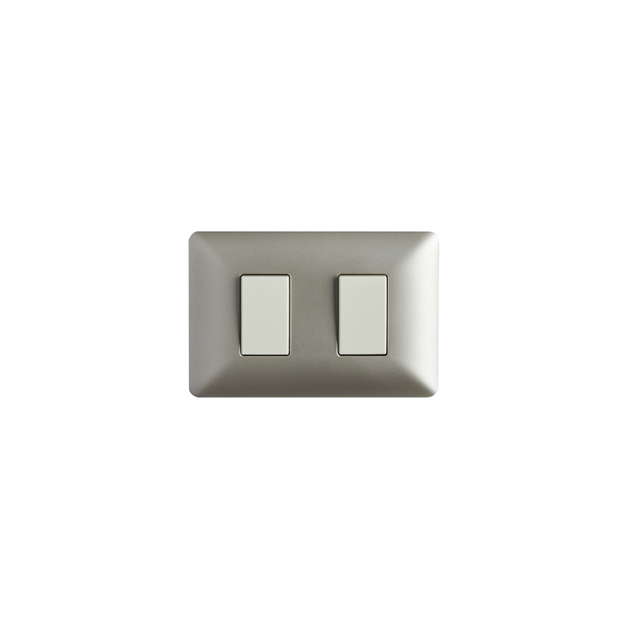 Interruptor Doble 220v Encendido Apagado Certificado Stanford Sec Champagne-0