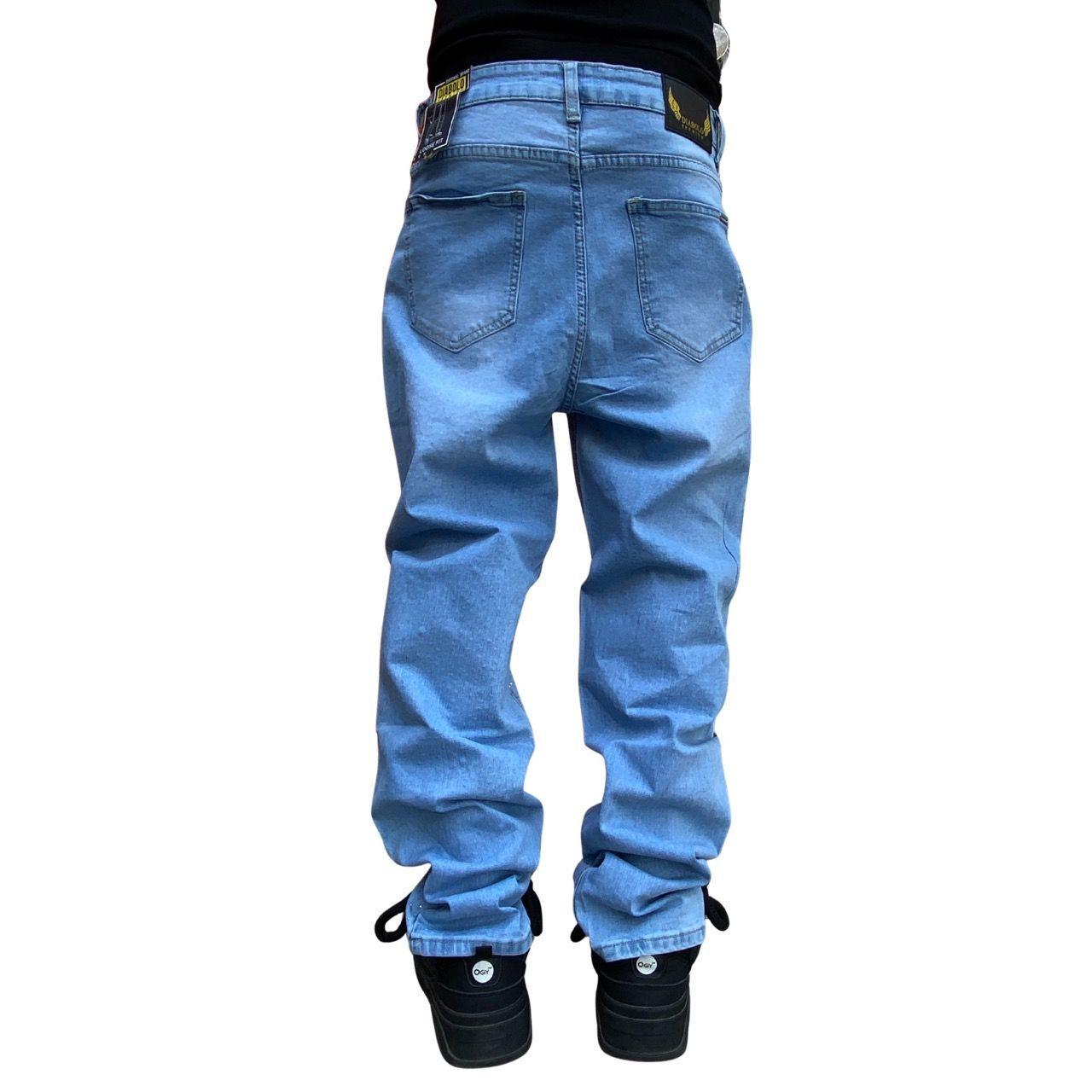Jeans Azul Con Brillos De Hombre Pantal n-4