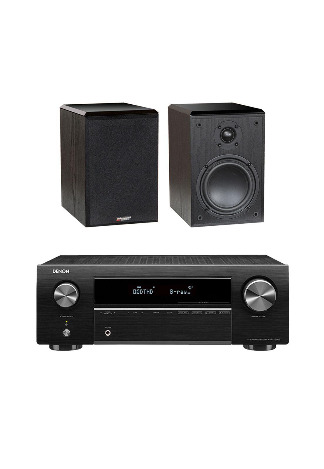 Kit AV Denon AVR-X250BT + Advance París K3SE negro-0