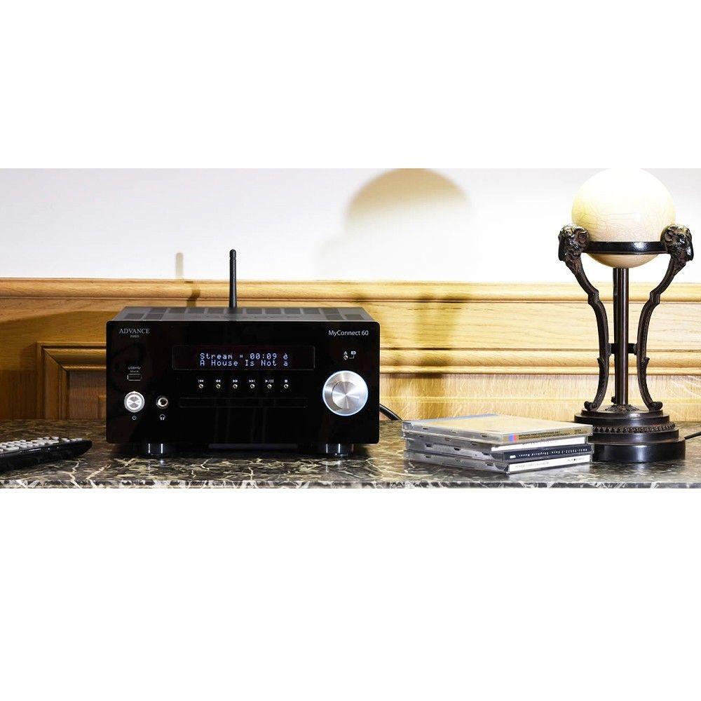 Receiver Stereo con Streamer y CD Advance Myconnect 60-4