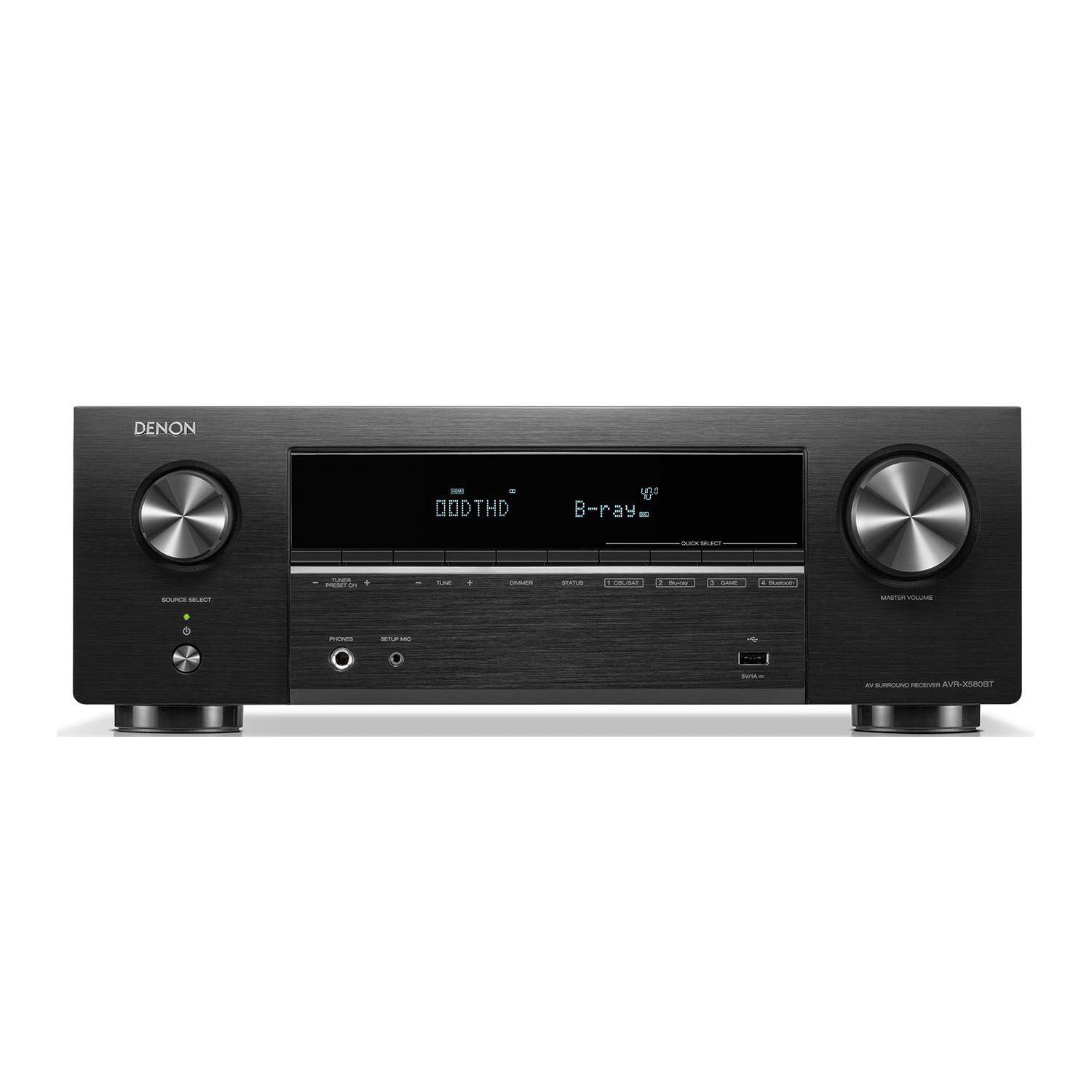 Receiver AV 5.2 CH 8K Denon AVR-X580BT-0