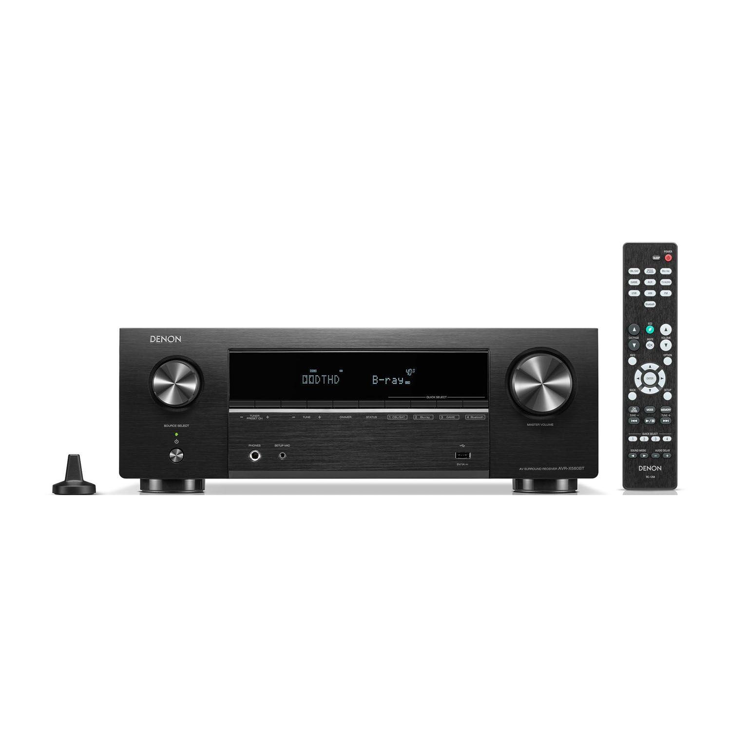 Receiver AV 5.2 CH 8K Denon AVR-X580BT-1