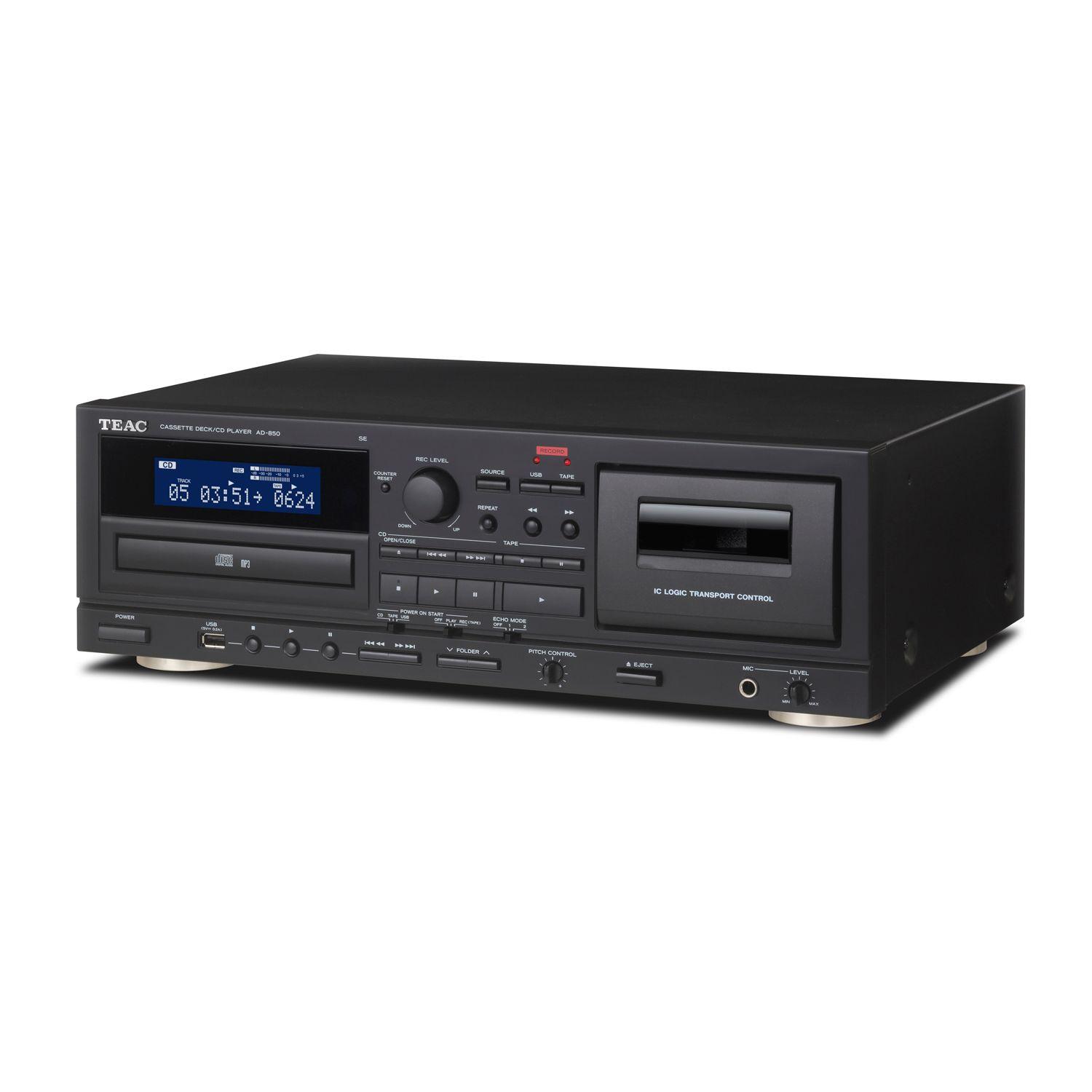Deck de Cassette y Reproductor de CD con USB Teac AD-850-1