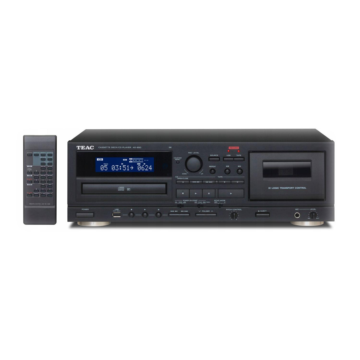 Deck de Cassette y Reproductor de CD con USB Teac AD-850-2