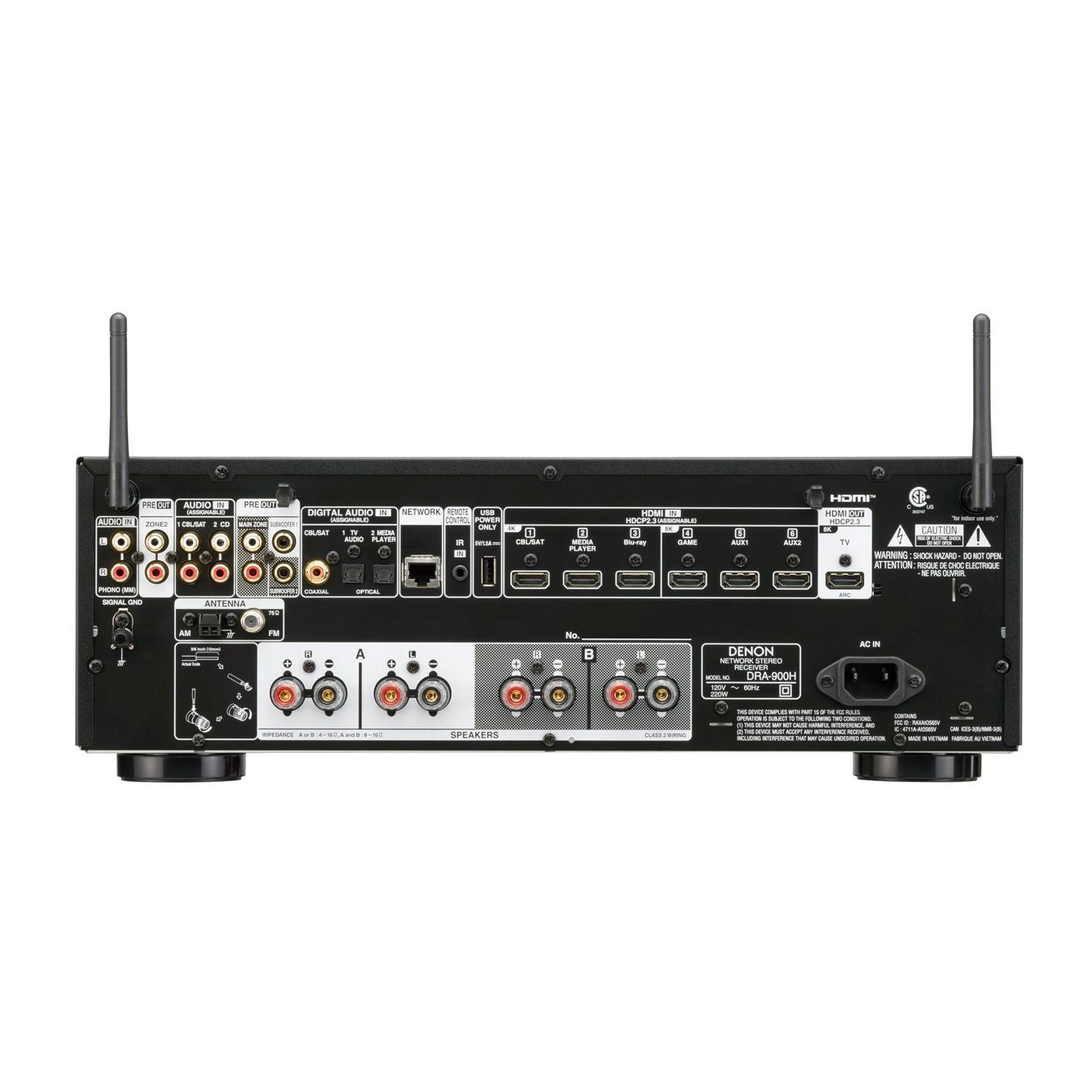 Receiver Stereo con Streamer 8K DENON DRA-900H-3