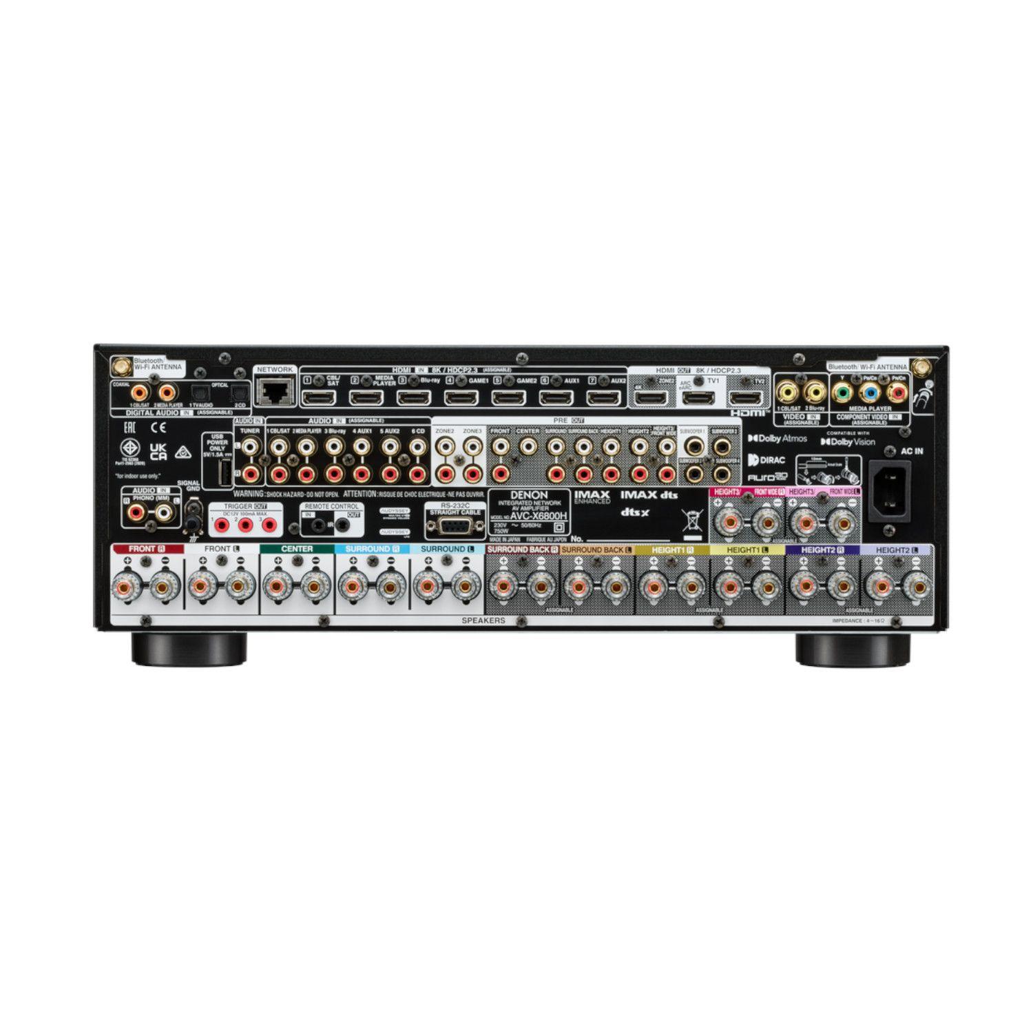 AMPLIFICADOR AV 11.4CH 8K DENON AVC-X6800H-4