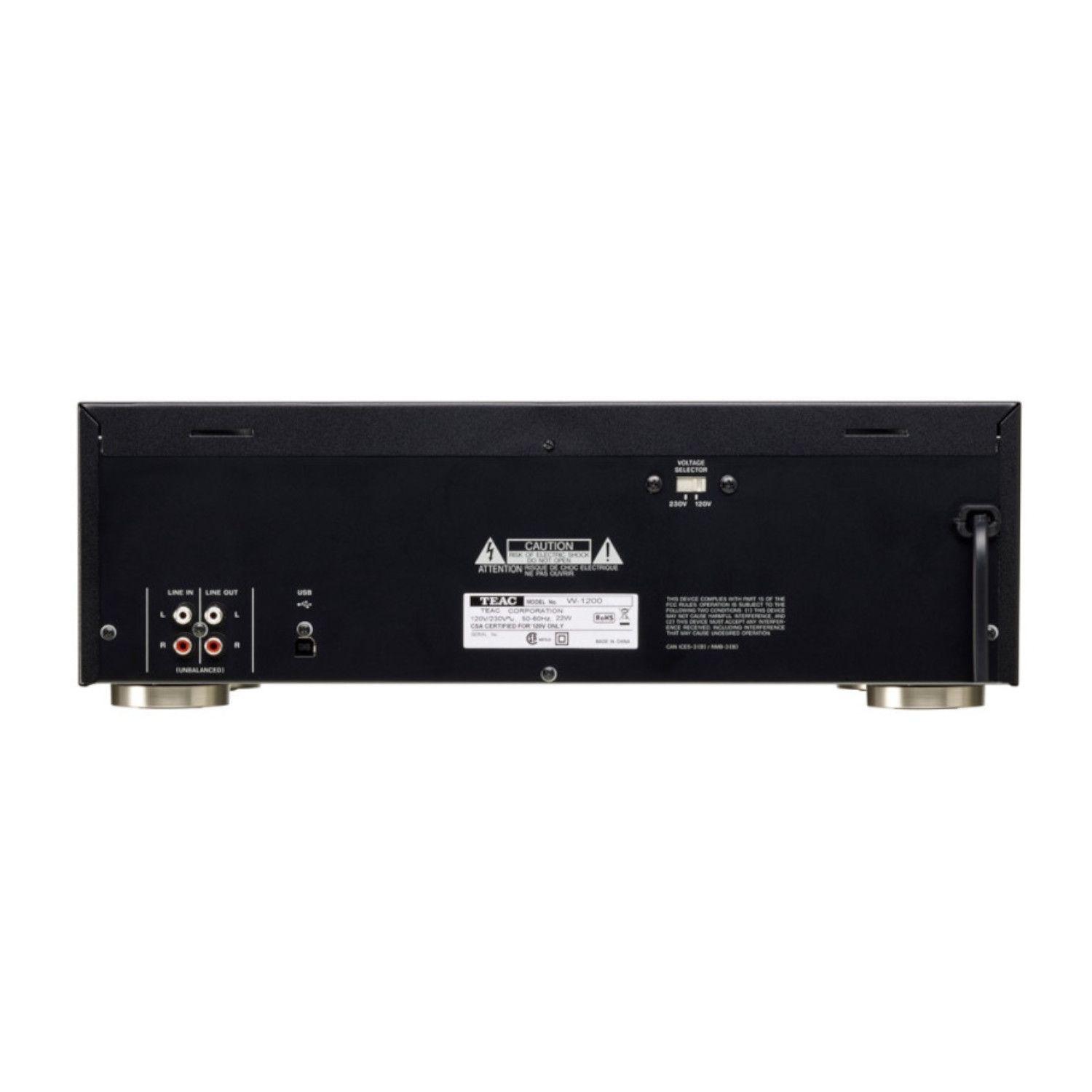 Deck Cassette doble con USB-B TEAC W-1200-1
