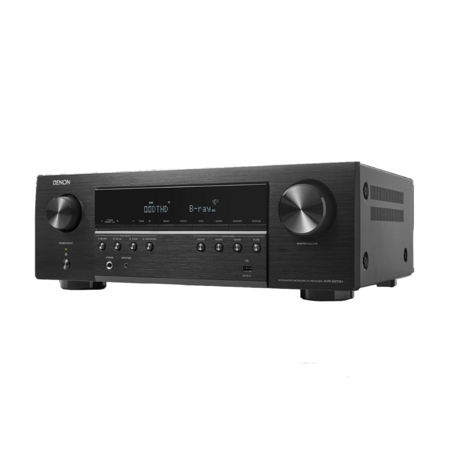 RECEIVER A/V 5.2 8K DENON WIFI AVRS670HBK-3