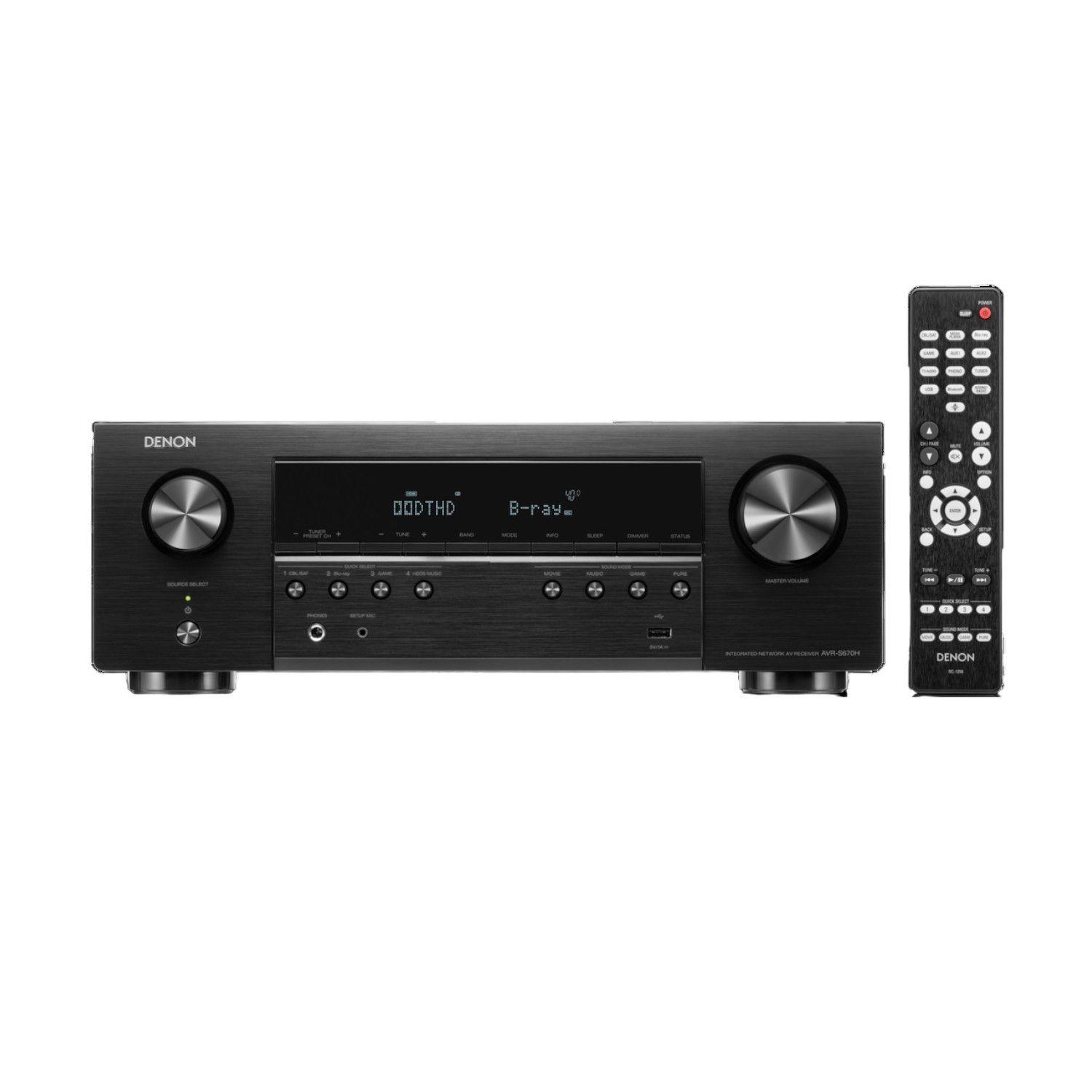 RECEIVER A/V 5.2 8K DENON WIFI AVRS670HBK-4