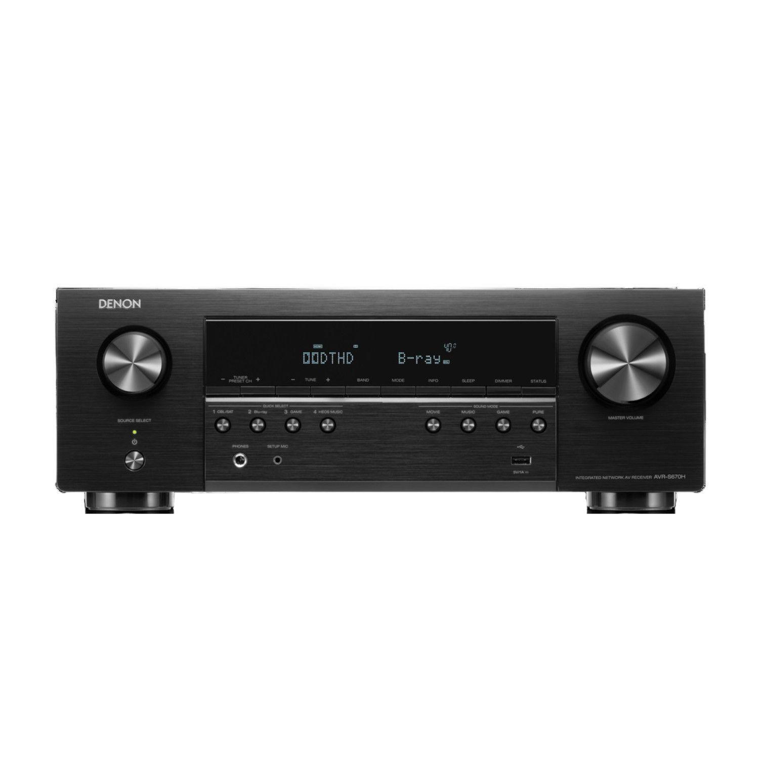 RECEIVER A/V 5.2 8K DENON WIFI AVRS670HBK-5