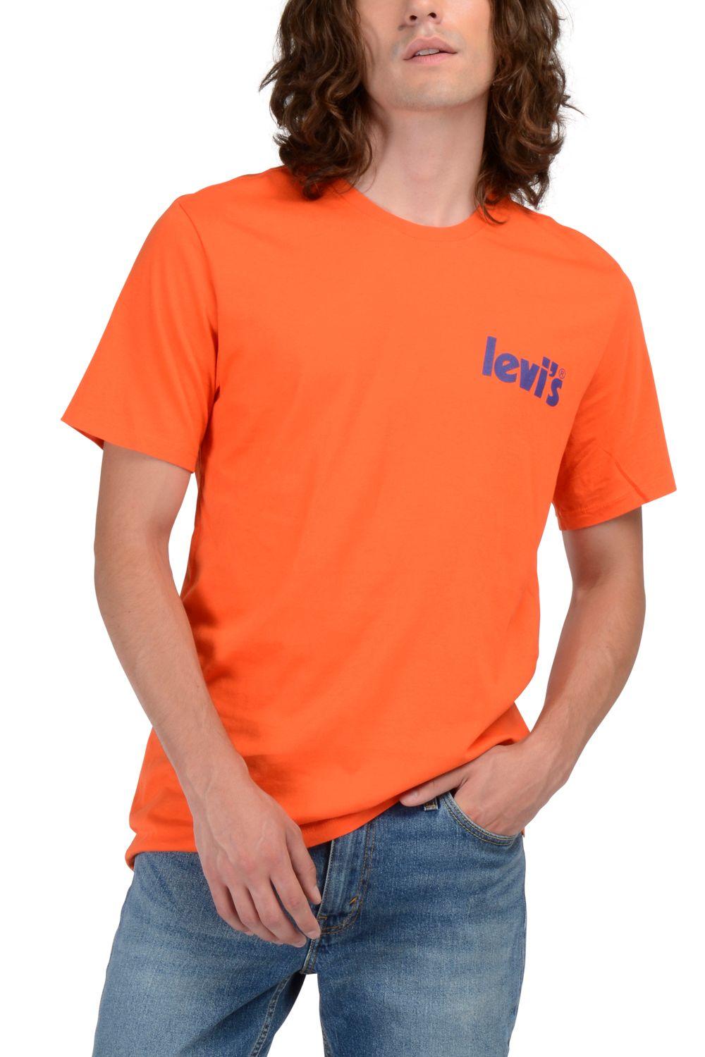 Polera Hombre Regular Fit Poster Naranjo Levis 22537-1000-0