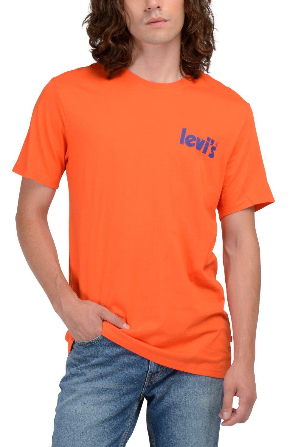 Polera Hombre Regular Fit Poster Naranjo Levis 22537-1000-3