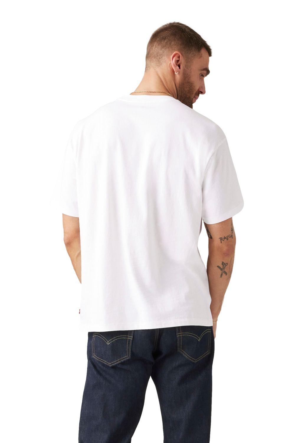 Polera Hombre Vintage Bw Graphic Tee Blanco Levis 000RY-0000-2
