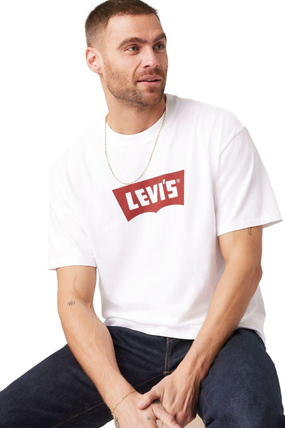 Polera Hombre Vintage Bw Graphic Tee Blanco Levis 000RY-0000-4